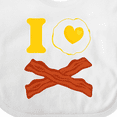 thumbnail image 4 of Inktastic I Love Bacon and Eggs Boys or Girls Baby Bib, 4 of 4