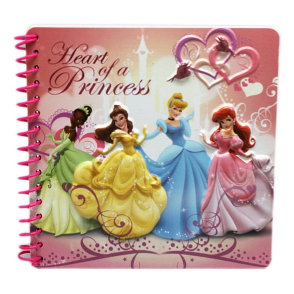 Disney Princess Notebook -Heart of a Princess Small 3D Character Cover Spiral Notebook