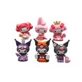 thumbnail image 1 of Figuras de Anime Sanrio, Kuromi Melody Kitty Cat, muñeca Kawaii, decoración del hogar, colección de dibujos animados, juguetes de cumpleaños, juego de 5 y 6 piezas qiuyongming unisex, 1 of 2