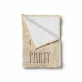 thumbnail image 2 of Pin up Girl Soft Flannel Fleece Throw Blanket, Flapper Style Teenage Girl with Vintage Long Pearl Necklace, Cozy Plush for Indoor and Outdoor Use, 60" x 80", Chocolate Beige, by Ambesonne, 2 of 6
