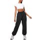 thumbnail image 1 of Pantalones deportivos para mujer Bolsillo con cordón elástico de cintura alta de color sólido XBTCLXEBCO pantalones, 1 of 6