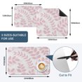 thumbnail image 5 of Pink Leaves Dish Drying Mats for Kitchen Counter, Summer Farmhouse Botanical Branch Minimalist Absorbent Coffee Bar Mat with Non-slip Rubber Backed Quick Drying Dish Rack Pad 12"x16", 5 of 9