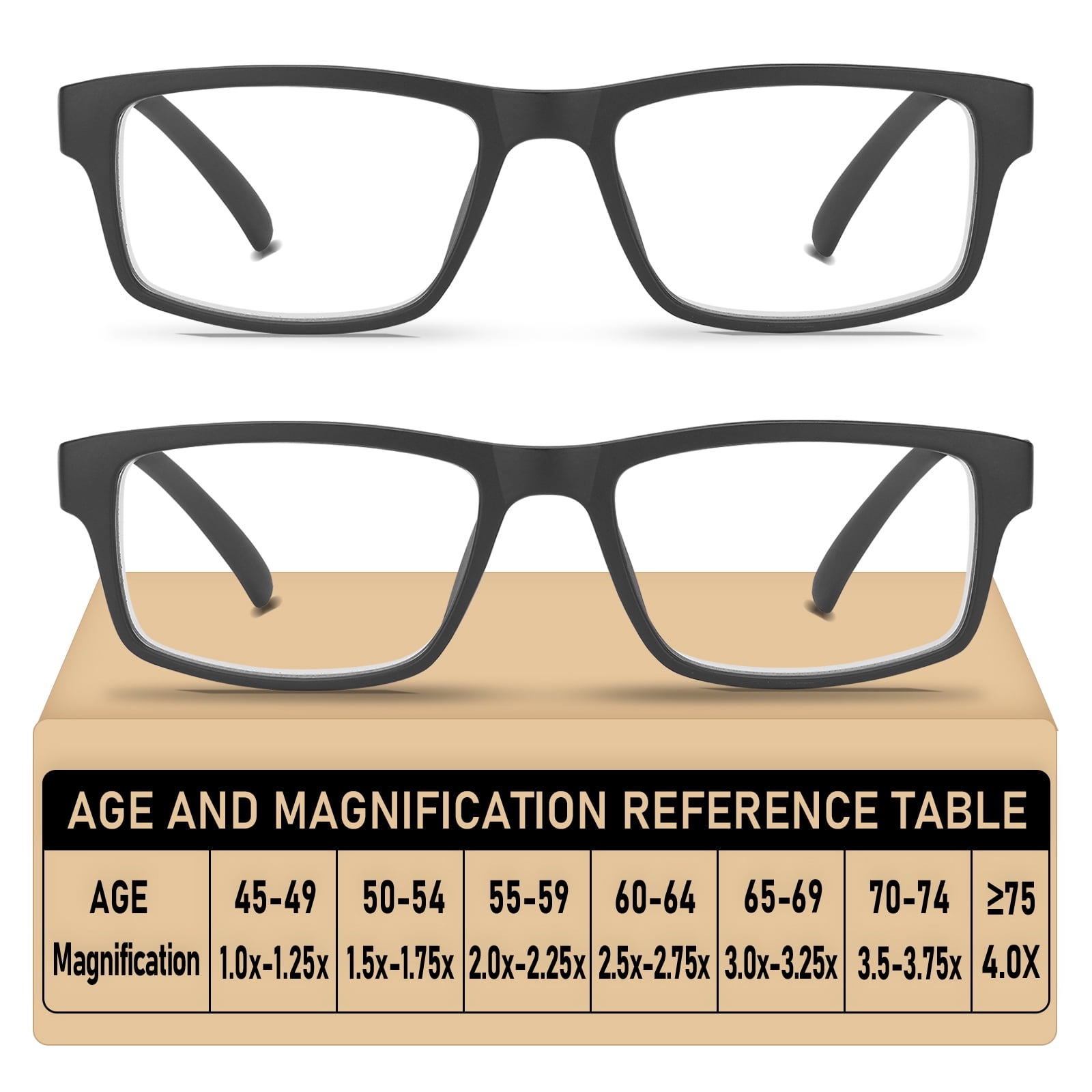 2 Pack Reading Glasses,Quality Blue Light Blocking Reading Glasses,Filter UV Ray/Glare Computer Readers,Stylish Lightweight Spring Hinges Eyeglasses for Women Men(2-pack Black,1.0)