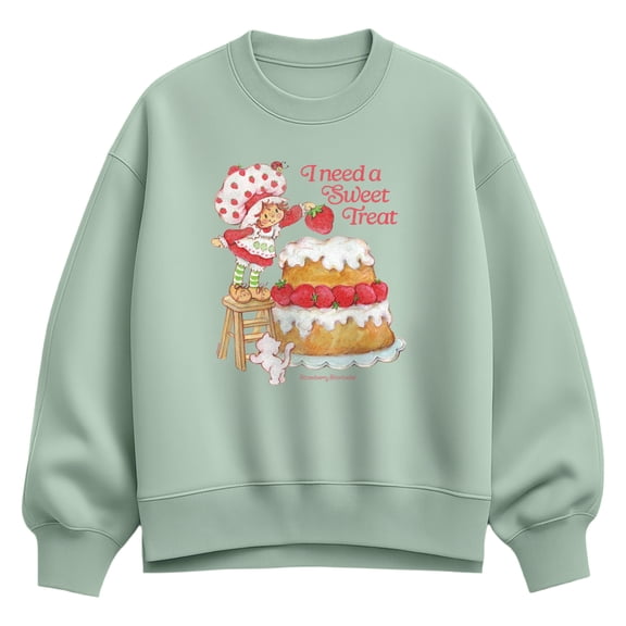 Strawberry Shortcake - Sweet Treat Oversized Fleece Crew Sweatshirt