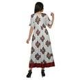 thumbnail image 3 of Moomaya Printed Kurta Dress Summer Wear Ladies Kurti Long Tunic Tops For Women, 3 of 5