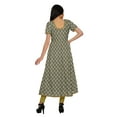 thumbnail image 4 of Moomaya Kurta Longue Tunique à Manches Courtes en Coton pour Femmes, Kurtis Imprimés avec Fente avant, 4 of 6