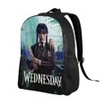 thumbnail image 2 of Unisex Wednesday Backpacks School Bag Bookbag Casual Daypack Backpack, 2 of 5