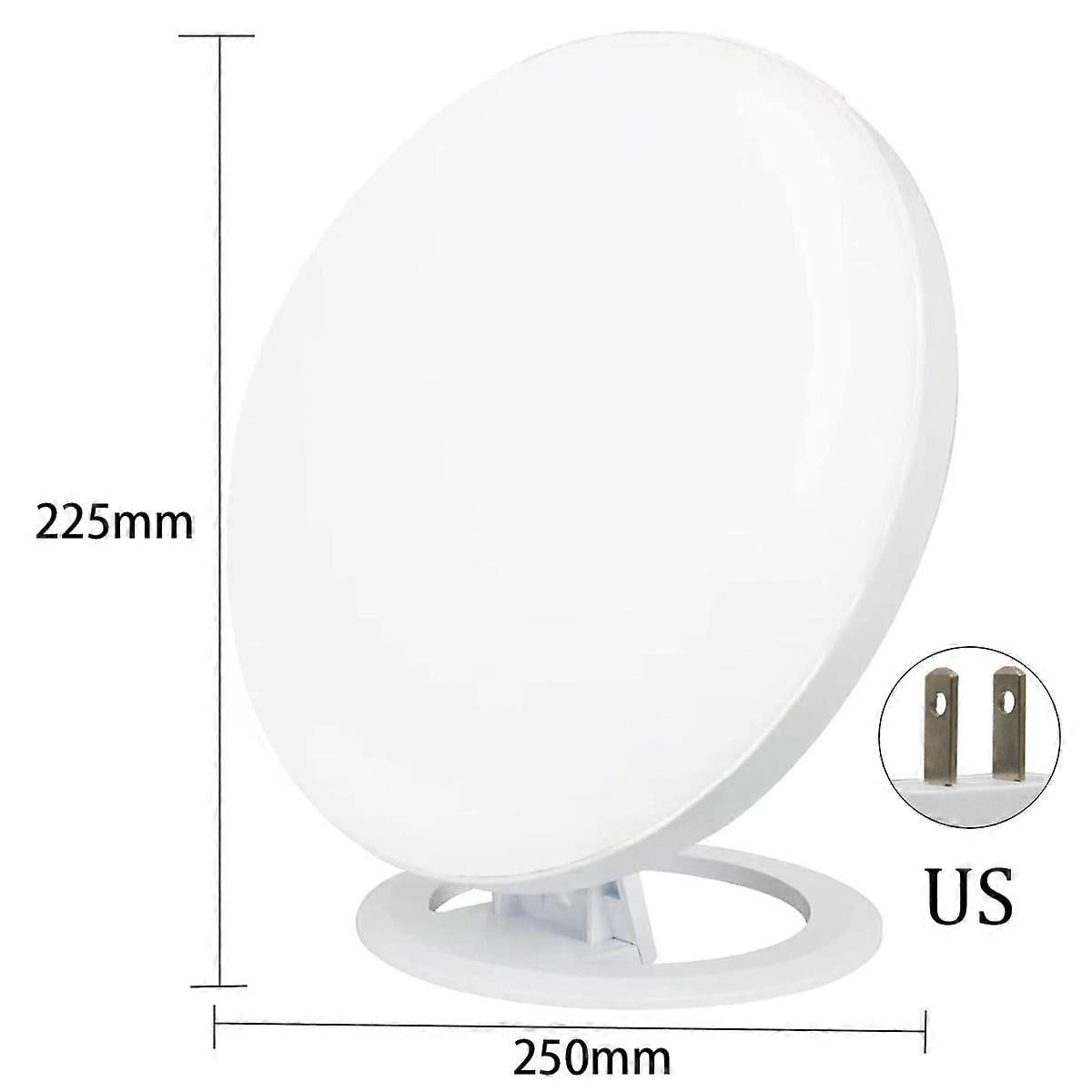Sunlight Simulation Lamp, Full Spectrum UV-Free LED Light, Portable Design & Sunrise Alarm Clock, Adjustable Brightness & Color, for Mood Boost &