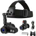 thumbnail image 2 of Lunettes de Vision Nocturne Infrarouges 7X - Montées sur la Tête avec Écran HD, Alimentées par Usb/piles, Bandeau Réglable pour la Chasse, le Camping et les Activités Extérieures, 2 of 6