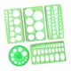 thumbnail image 5 of Juego de 5 Plantillas de Dibujo Geométrico, Plantillas de Regla de Medición de , Ligeras, Accesorios para Ingeniería Y Dibujo Técnico., 5 of 9