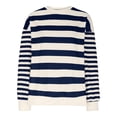 thumbnail image 5 of Ruyang Sweatshirts for Women Crewneck Long Sleeve Striped Tops Lightweight Fashion 2024 Women Clothes Pullover Tops, 5 of 8