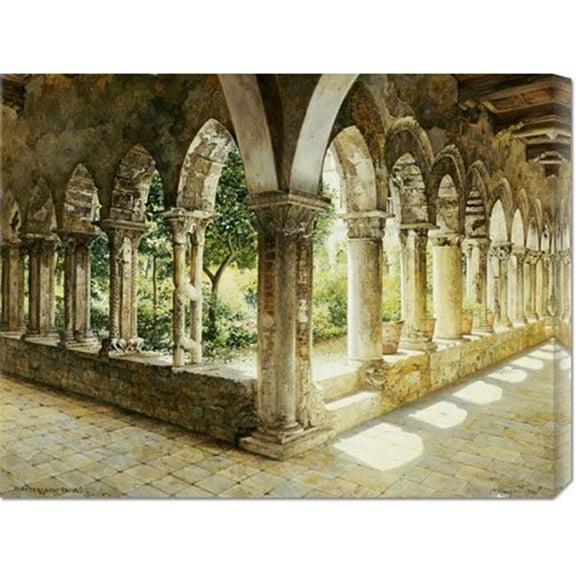 Bentley Global Arts dba American Walls GCS-266491-30-142 Josef Theodor Hansen 'Cefalu Cloisters- Sicily' Stretched Canvas