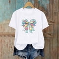 thumbnail image 6 of Easter Shirts for Women Bunny Shirt Cute Floral T-Shirt Funny Rabbit Summer Graphic Tee Casual Tops Spring Holiday Top, 6 of 6