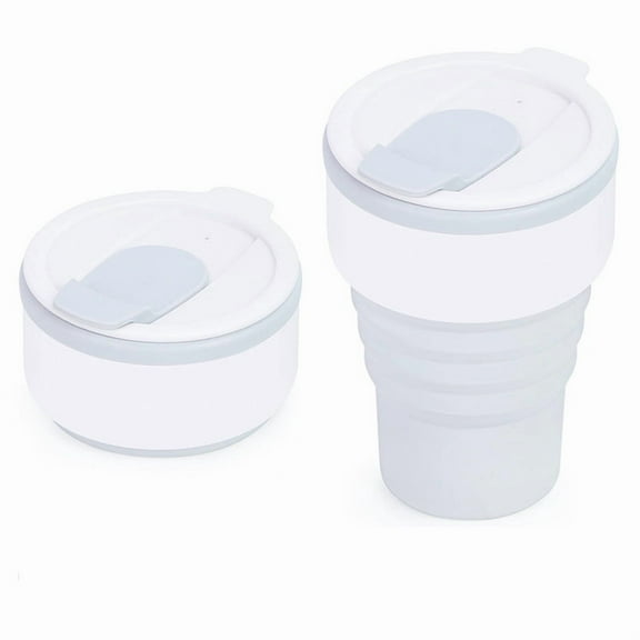 American Style Coffee Cup Portable Outdoor Travel Mug Foldable Eco-friendly Silicone Water Cup Water Bottle Compressed Pocket Cup