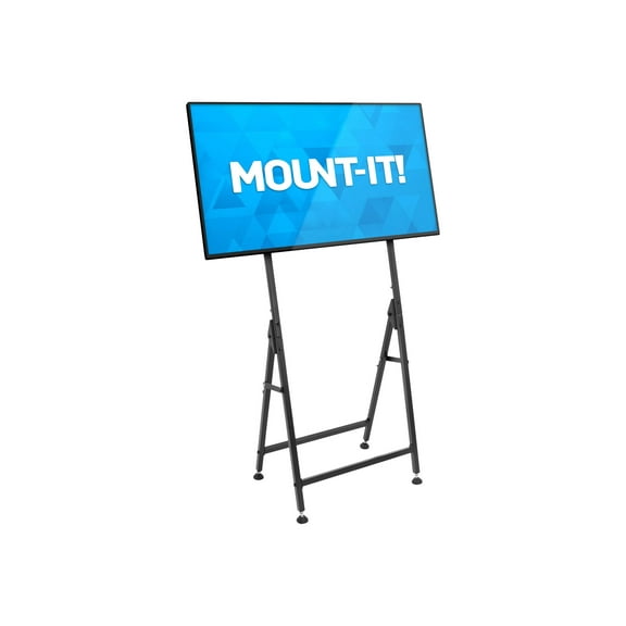 Mount-It! Foldable TV Stand | Fits 32" to 55" | Flat Screen Mount Included