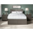 thumbnail image 4 of AFI Nantucket Queen Wood Platform Bed with Headboard Footboard & Twin XL Trundle, Grey, 4 of 9