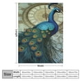 thumbnail image 4 of ARISTURING Peacock Soft Warm Throw Blanket Flannel Bed Blanket Gift for Men Women Girls Boys Chair Couch, 4 of 6