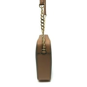Michael Kors Women's Jet Set East West Crossbody Handbag Saffiano, Brown Gold, Large