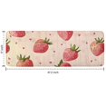 thumbnail image 7 of Strawberry Plants Fruit Heart Beige Pattern Kitchen Rug Mat,Kitchen Runner Rugs Non Skid Washable,Decorative Kitchen Floor Mats for Kitchen,Sink,Laundry,17"x47.2", 7 of 7