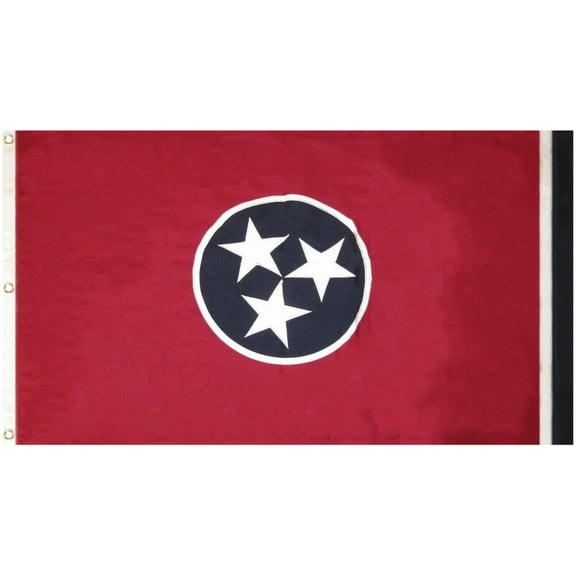 Tennessee 5'x9.5' Embroidered Flag ROUGH TEX® Cotton