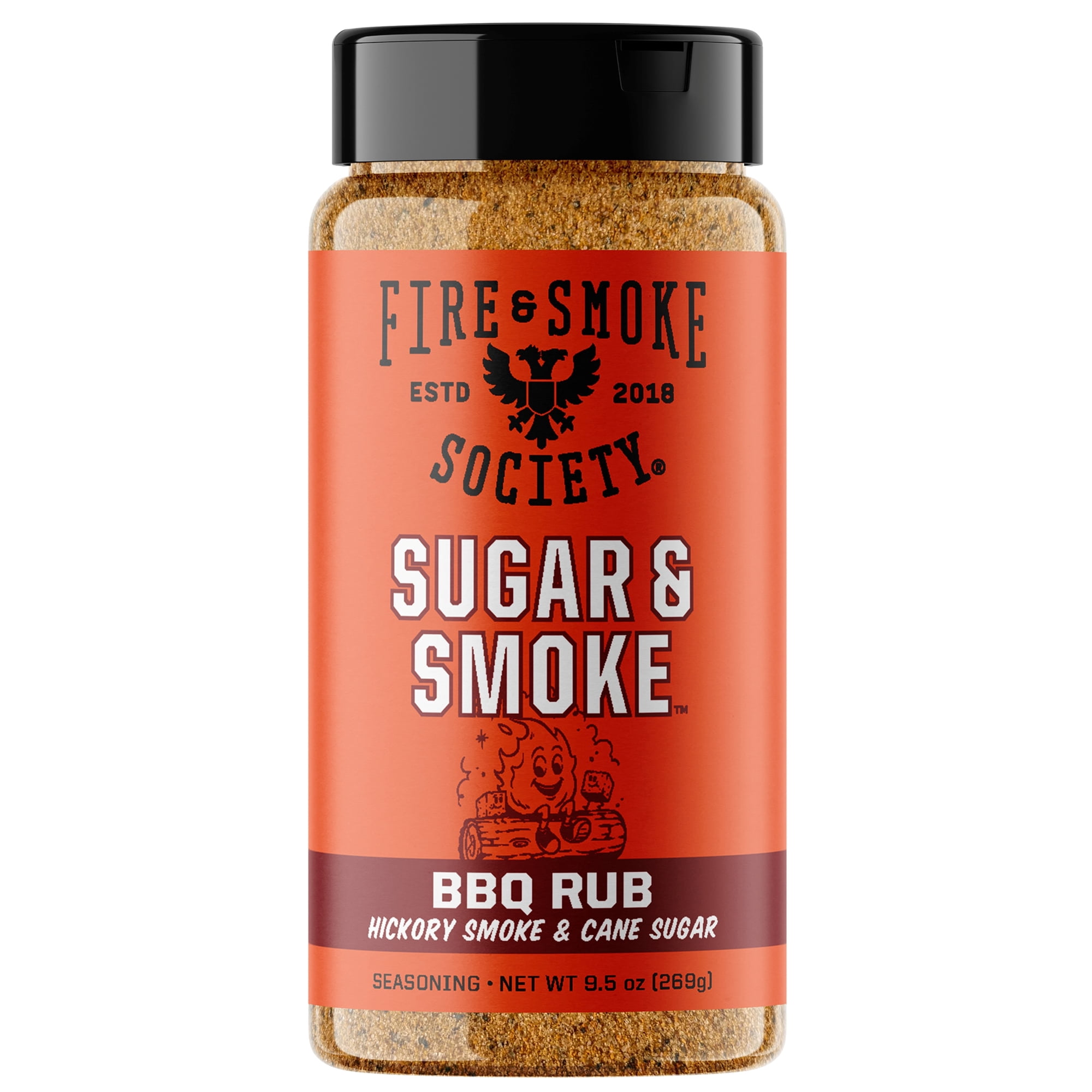 Fire & Smoke Society Sugar and Smoke BBQ Seasoning Blend for Grilling, 9.9 oz Mixed Spices & Seasonings
