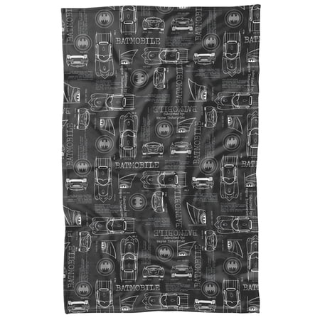 Batman Be Vigilant Pattern Fleece Blanket 36 x 58 Be Vigilant Pattern