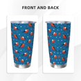 thumbnail image 3 of Cauagu Bullfinches Pattern 20oz Tumbler,Stainless Steel Vacuum Insulated Tumbler with Lid Durable Insulated Coffee Mug Thermal Cup with Splash Proof Sliding Lid-Straw Two-piece Set, 3 of 8