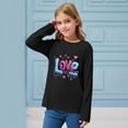 thumbnail image 6 of Lorytime Kids Girls Long Sleeve Hooded Sweatshirt Valentine Cute Crewneck Pullover Letters Tops Casual Outerwear, 6 of 6