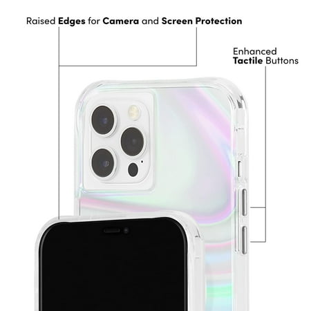 Case-Mate - Soap Bubble Carrying Case with Micropel for Apple iPhone 12/12 Pro