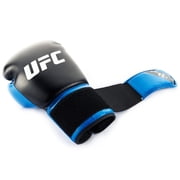 UFC Compact Bag Gloves - L/XL, Blue/Black - Heavy Bag Training Gloves for Boxing & Mixed Martial Arts, with Form-Fit Ergonomic Hand Compartment