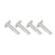 thumbnail image 2 of Tornillos de cabeza de arandela redonda, tornillo autoperforante de 100 piezas, juego de tornillos autoperforantes de acero inoxidable 304 para trabajos en madera M4.8x19, 2 of 14