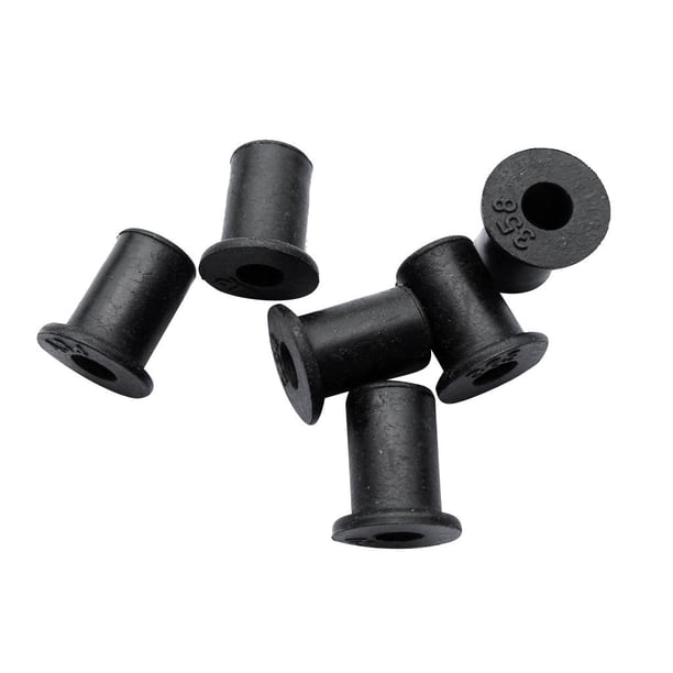 Paquete de 6 tuercas de goma para carenado M6, accesorios de montaje para kayak y motocicleta tal como se describe