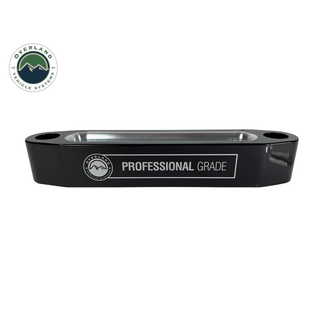 Overland Vehicle Systems Winch Fairlead 19019910 Hawse Style; For Use With Synthetic Rope; Powder Coat; Black; Aluminum
