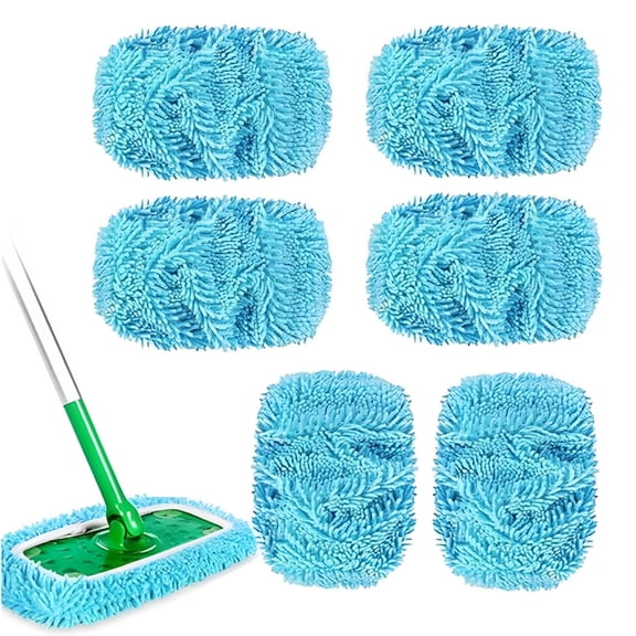 ACDANC Reusable Mop Pads,Washable Microfiber Chenille Mop Replacement Covers for Multi Floor Surface Wet & Dry Cleaning
