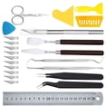 thumbnail image 2 of kurtrusly Ensemble de Lettrage 23 Pcs/Ensemble en Acier Inoxydable, Outils de Scrapbooking de Base, 2 of 8