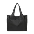 thumbnail image 1 of Bolso bolso de viaje bolso de viaje liviano bolso de lona plegable para mujeres sport gym bolso para viajes de compras al aire libre de vacaciones Negro, 1 of 8