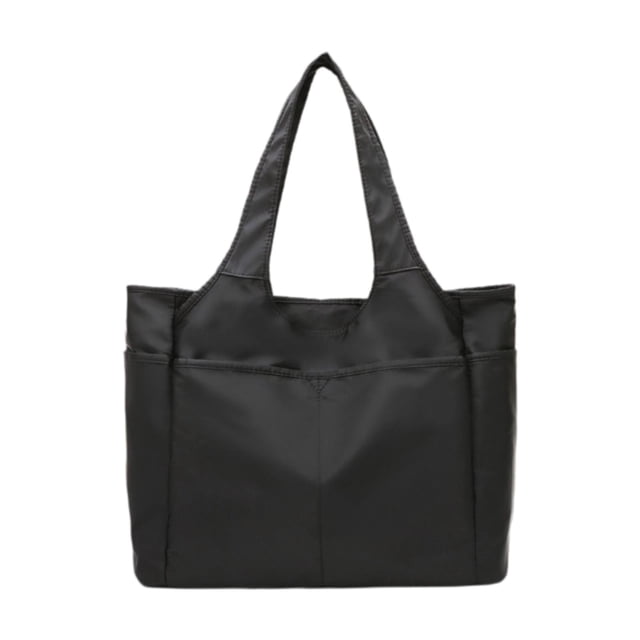 Bolso bolso de viaje bolso de viaje liviano bolso de lona plegable para mujeres sport gym bolso para viajes de compras al aire libre de vacaciones Negro