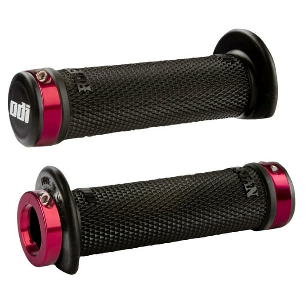 ODI Ruffian 120mm ATV Lockon Grips Black/Red (J31RFBR)