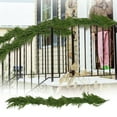 thumbnail image 4 of 6FT Real Touch Cedar Christmas Garland, Artificial Pine Foliage for Door and Wall Decor, Indoor Outdoor Holiday Christmas Decorations, 4 of 7