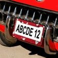 thumbnail image 5 of Love Heart Valentines Day License Plate Frames 2 Pieces Love Hearts Anniversary Wedding License Plate Frames Cover Holders Gift for Dad 2 Round Holes Quality Aluminum License Plate Frame, 5 of 6