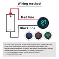 thumbnail image 4 of Guardoinrt 4-100V LED Digital Display Two-wire Voltmeter Round Automotive Voltmeter Head Red, 4 of 6