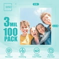 thumbnail image 2 of 100 Pack 3 Mil Thermal Laminating Pouches, 9x11.5 Inches Sheets, for Letter Size, Ultra Clear, Glossy, Hold 8.5x11 Inches, Heat Seal, Office School Supplies, 2 of 4