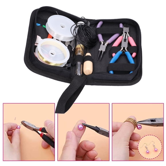 Bracelet Making Kit, Beautiful Iron + ABS Jewelry Repair Tool Practical for DIY for Jewelry Maker Starter for Girls for Women