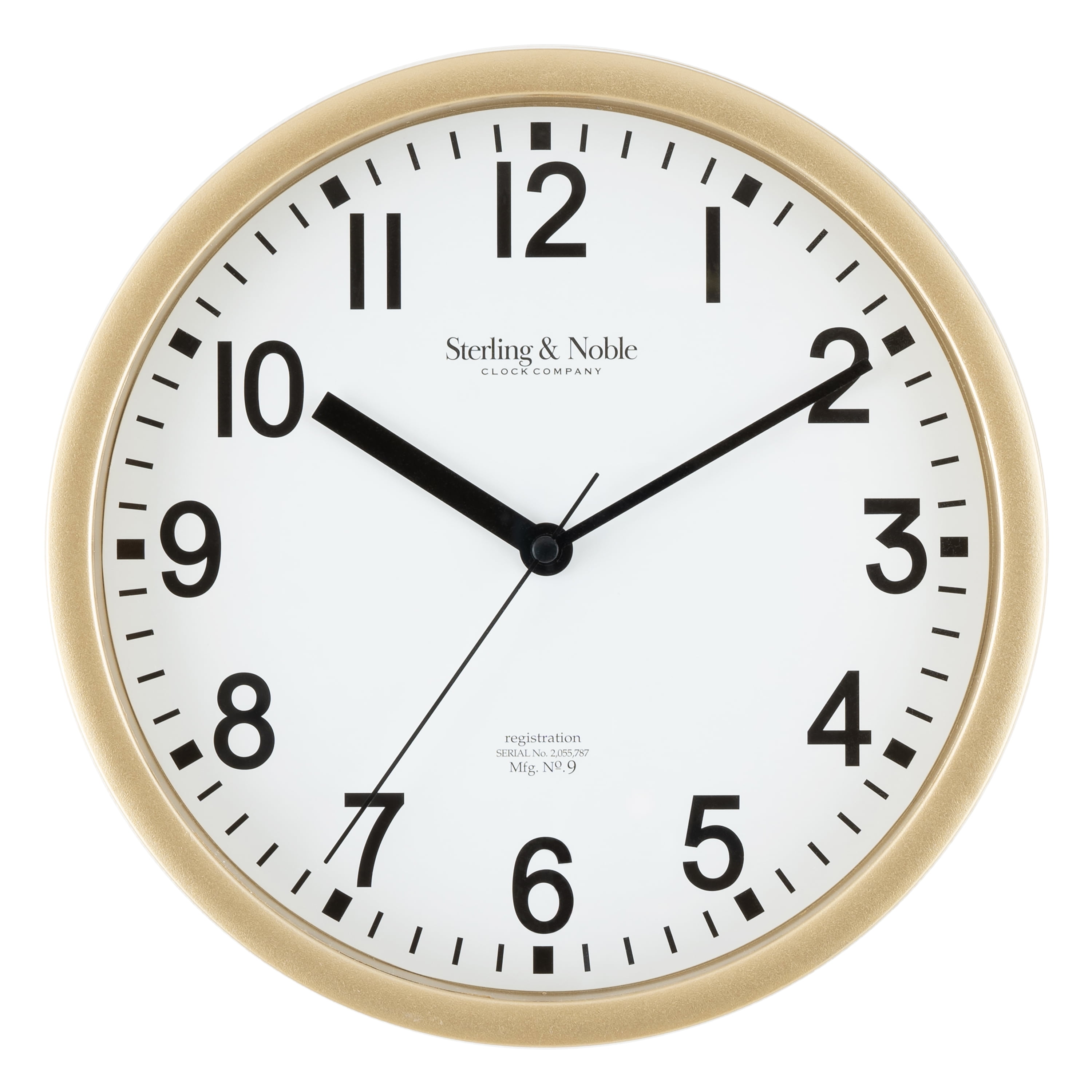 Mainstays 8.75" Black Basic Clock 