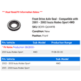 thumbnail image 2 of Front Drive Axle Seal - Compatible with 2001 - 2003 Isuzu Rodeo Sport 4WD 2002, 2 of 2
