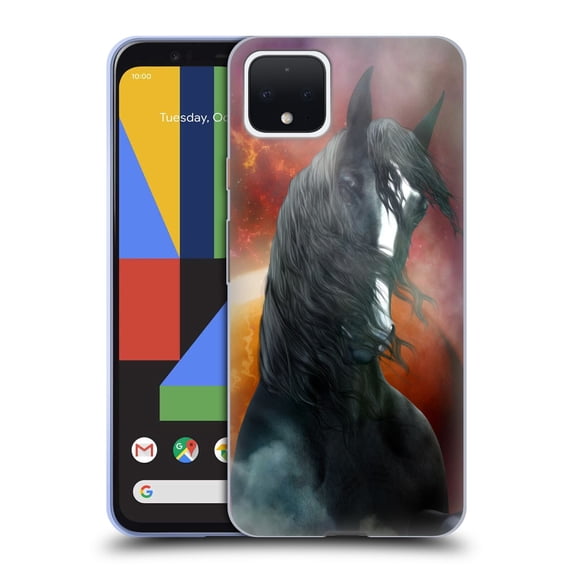Head Case Designs Officially Licensed Simone Gatterwe Horses Fantasy Shire Soft Gel Case Compatible with Google Pixel 4