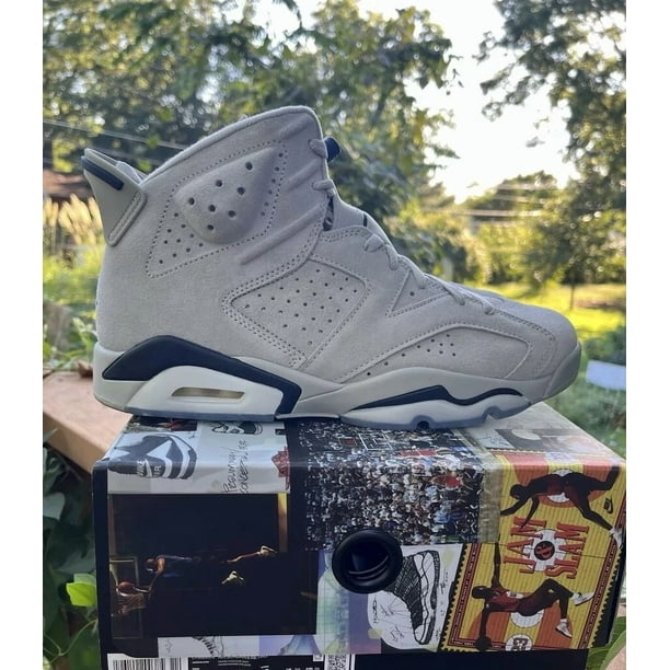 Ni - ke Air Jordan Retro 6 Georgetown DS Size 11 Magnet College Navy Grey