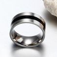 thumbnail image 2 of Bague Homme 9 mm Simple Fiançailles Promesse Alliances Bague, 2 of 5