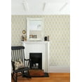 thumbnail image 2 of Chesapeake Cathal Mustard Tulip Block Print Wallpaper, 20.5-in by 33-ft, 2 of 5