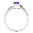 thumbnail image 4 of Solitaire Engagement Ring for Women - 1ct Natural Amethyst in 14K White Gold Promise Ring, 4 of 6